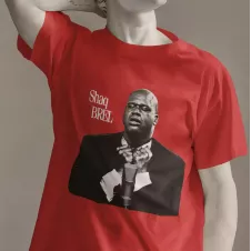 SHAQ BREL t-shirt homme col rond  100% coton