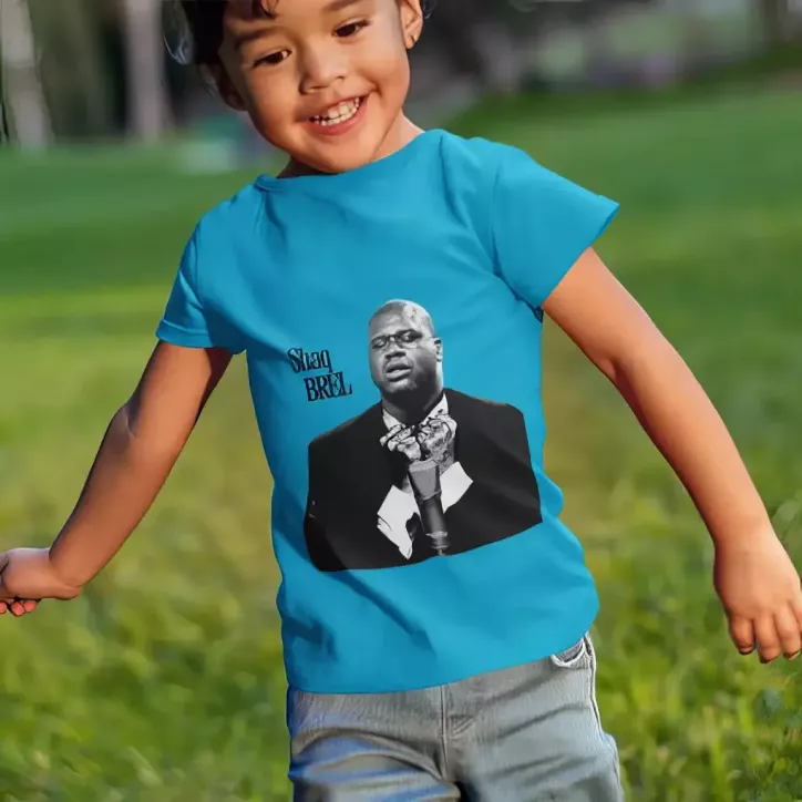 SHAQ BREL t-shirt enfant unisexe  100% coton