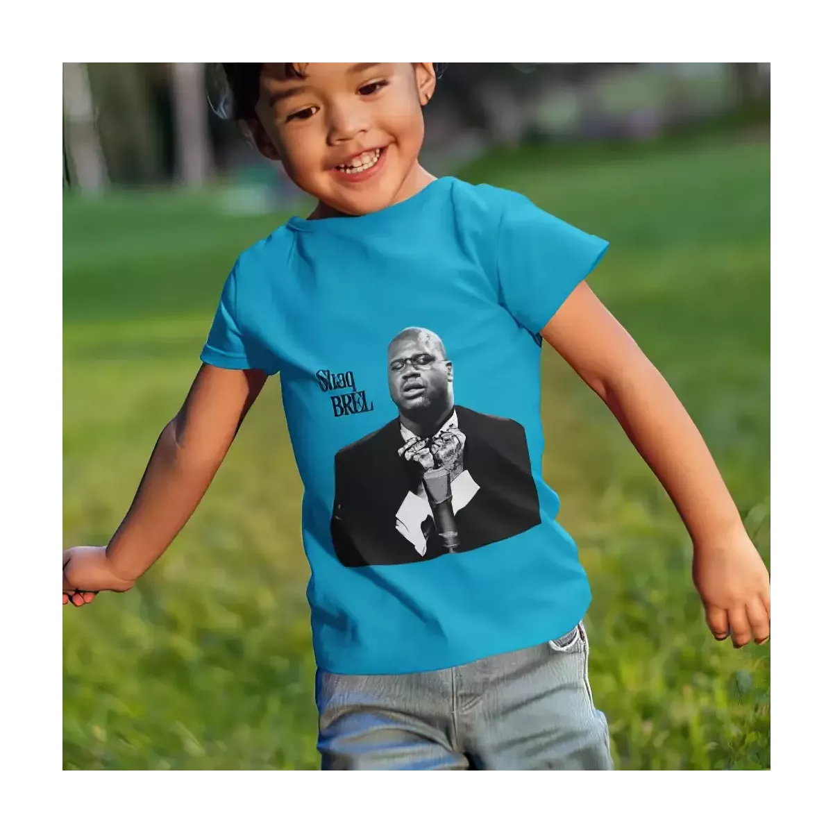 SHAQ BREL t-shirt enfant unisexe  100% coton