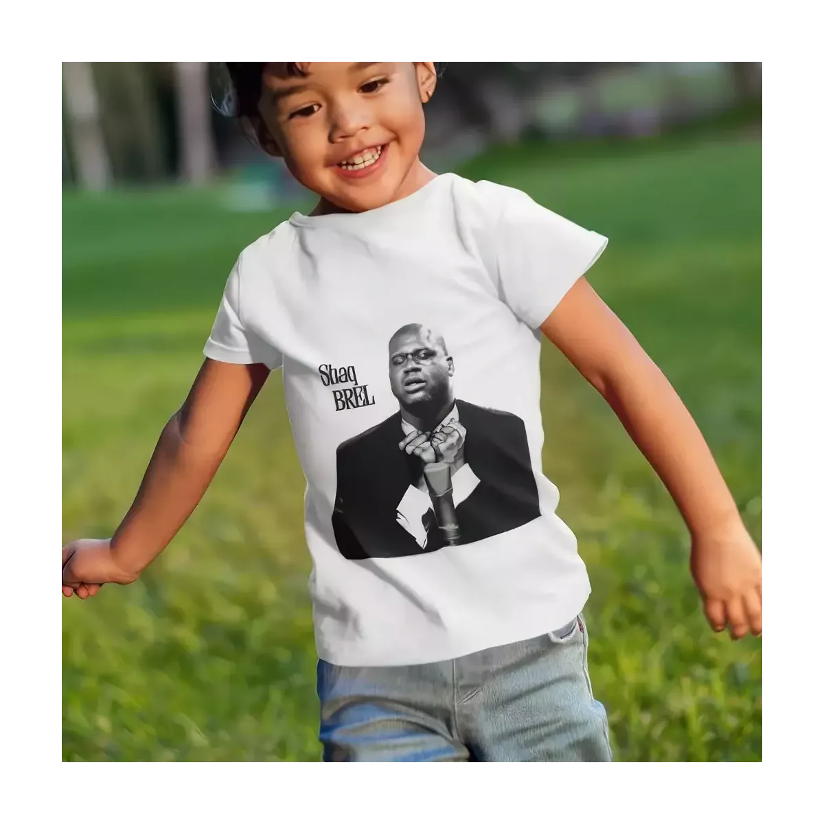 SHAQ BREL t-shirt enfant unisexe  100% coton