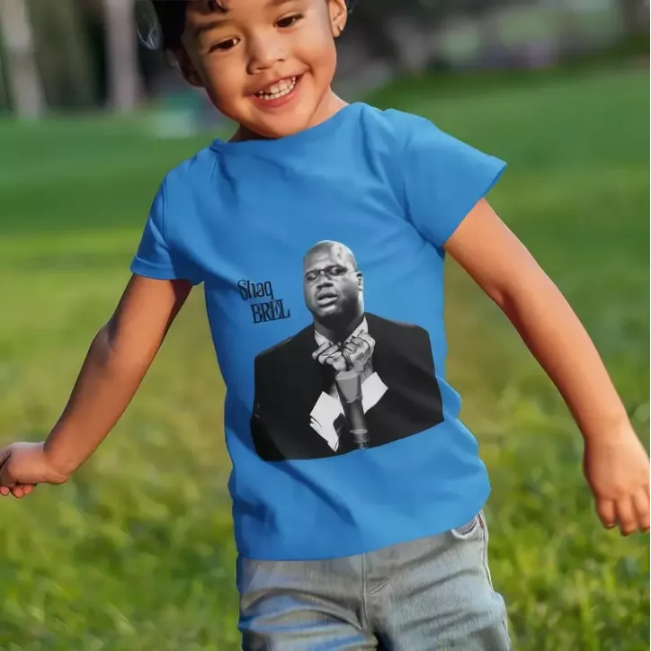 SHAQ BREL t-shirt enfant unisexe  100% coton