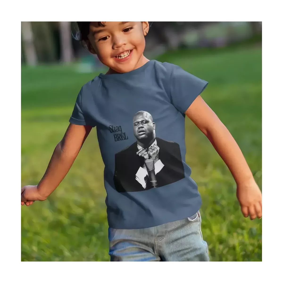 SHAQ BREL t-shirt enfant unisexe  100% coton