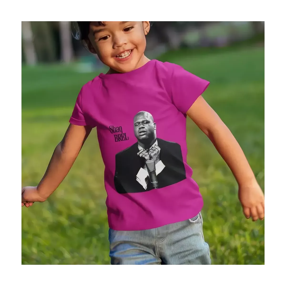 SHAQ BREL t-shirt enfant unisexe  100% coton