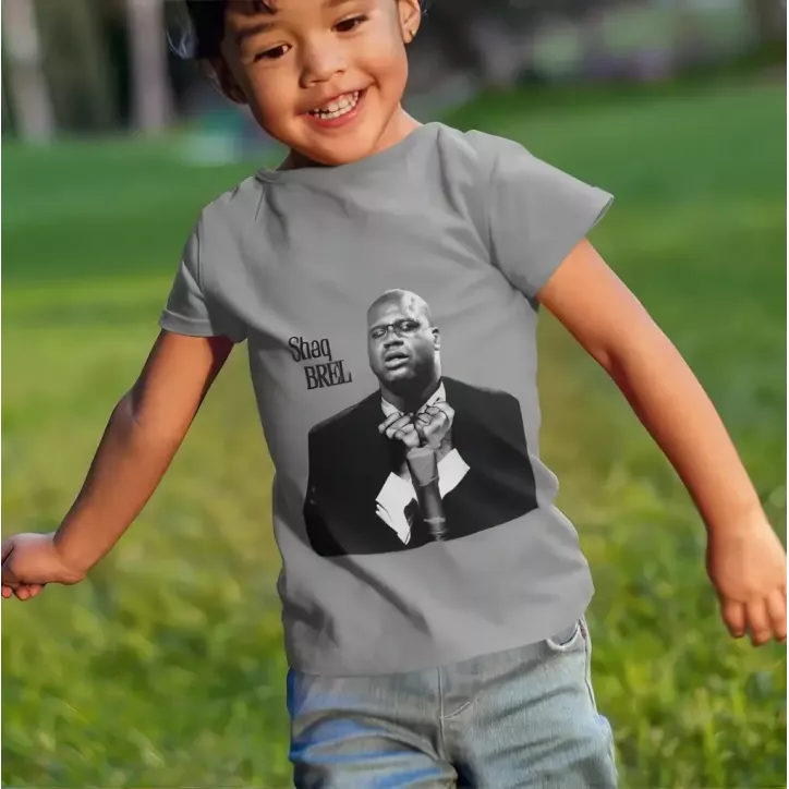 SHAQ BREL t-shirt enfant unisexe  100% coton