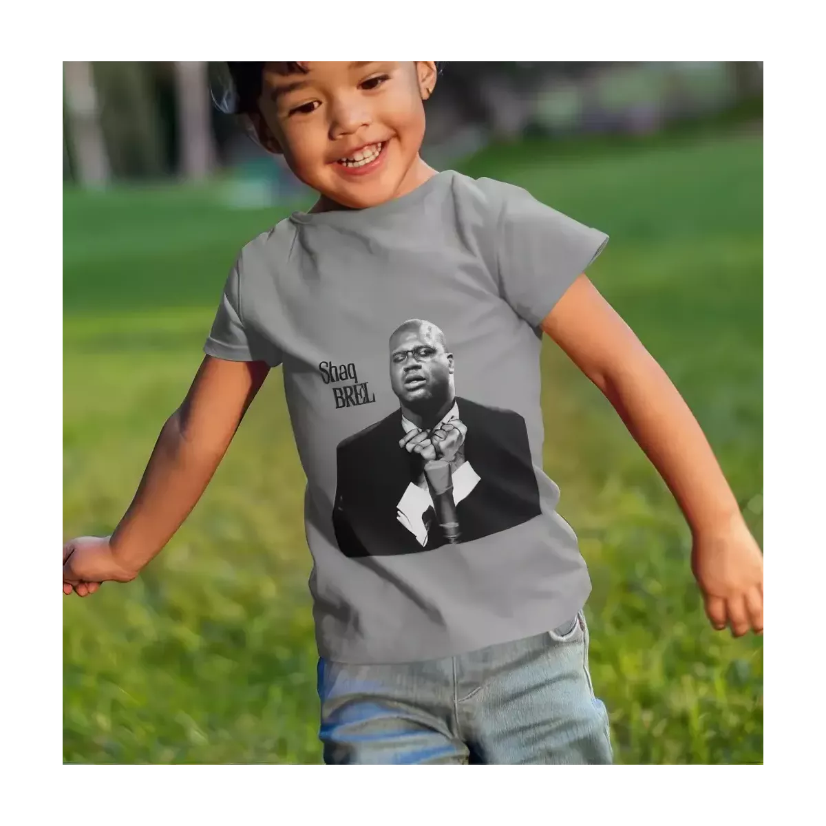 SHAQ BREL t-shirt enfant unisexe  100% coton