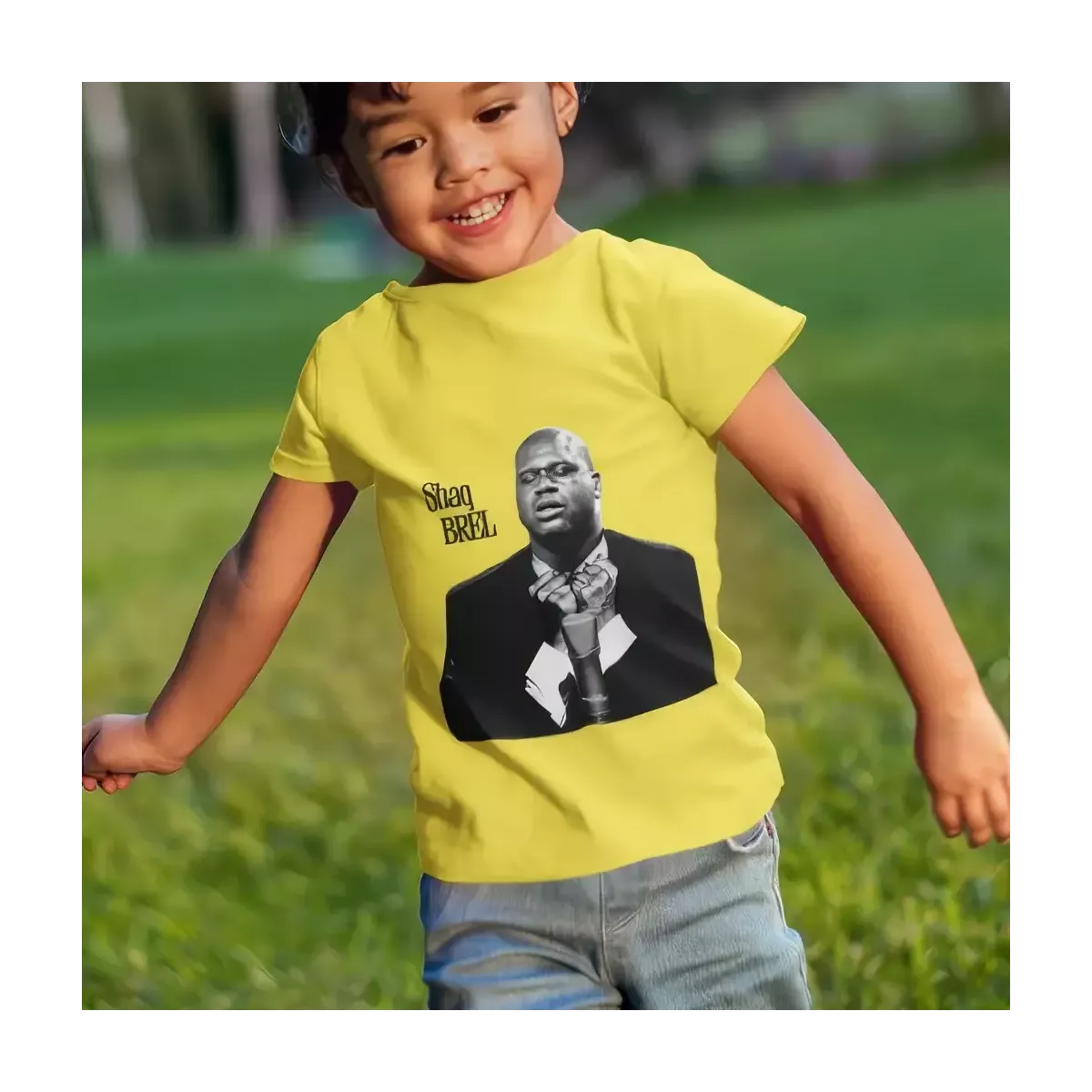 SHAQ BREL t-shirt enfant unisexe  100% coton