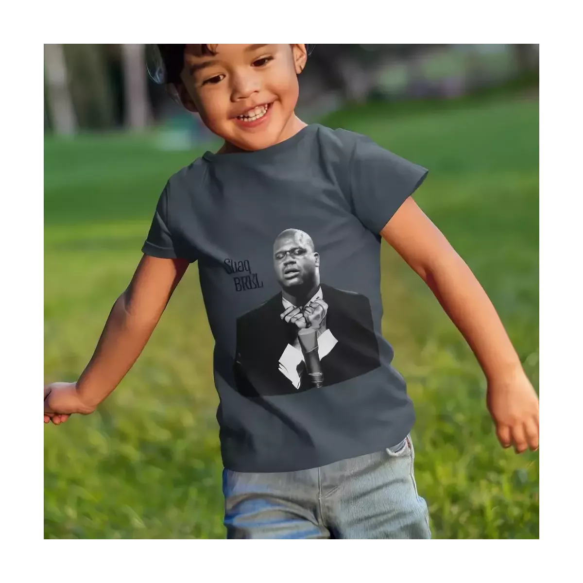 SHAQ BREL t-shirt enfant unisexe  100% coton