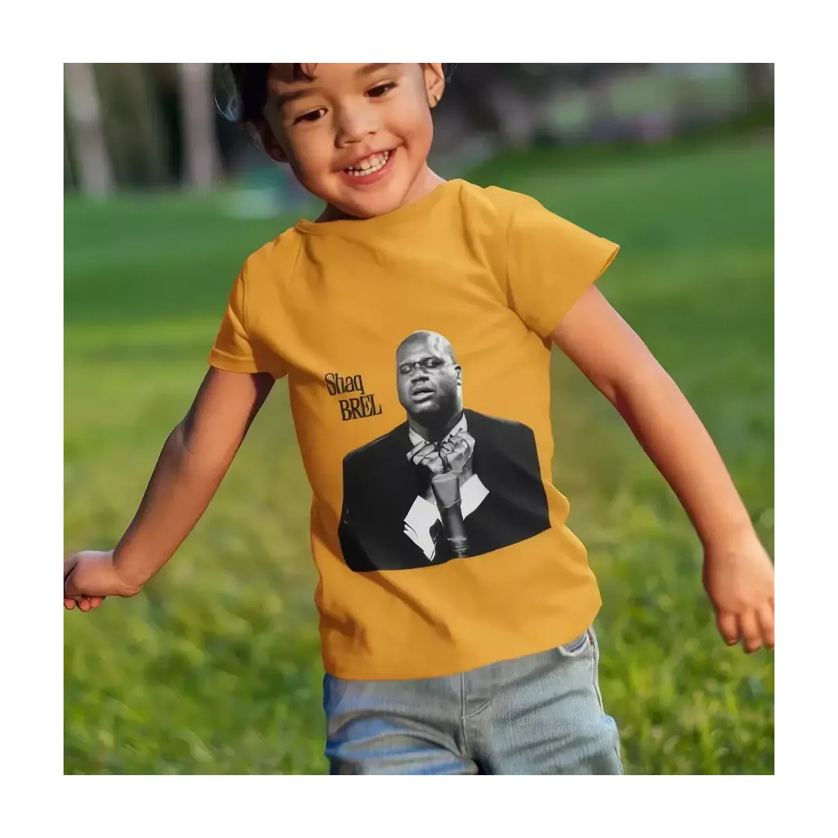 SHAQ BREL t-shirt enfant unisexe  100% coton