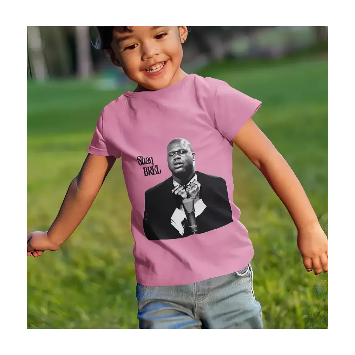 SHAQ BREL t-shirt enfant unisexe  100% coton