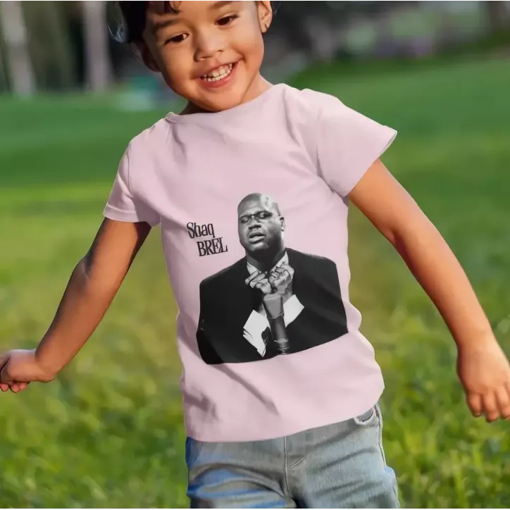 SHAQ BREL t-shirt enfant unisexe  100% coton