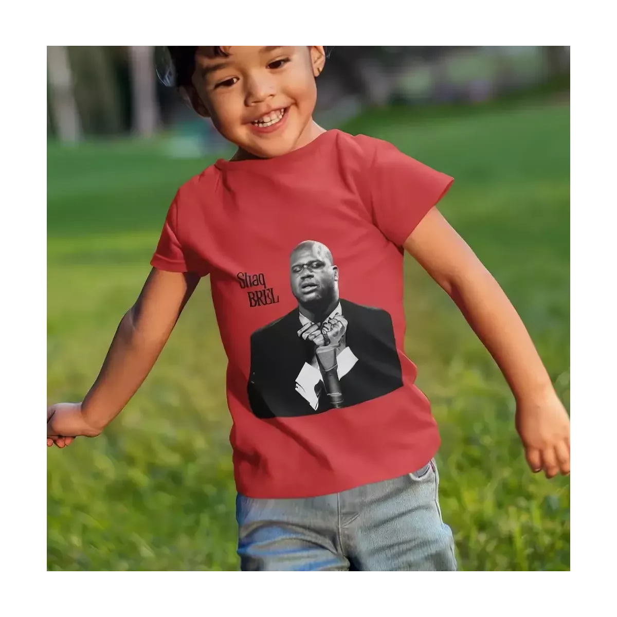 SHAQ BREL t-shirt enfant unisexe  100% coton