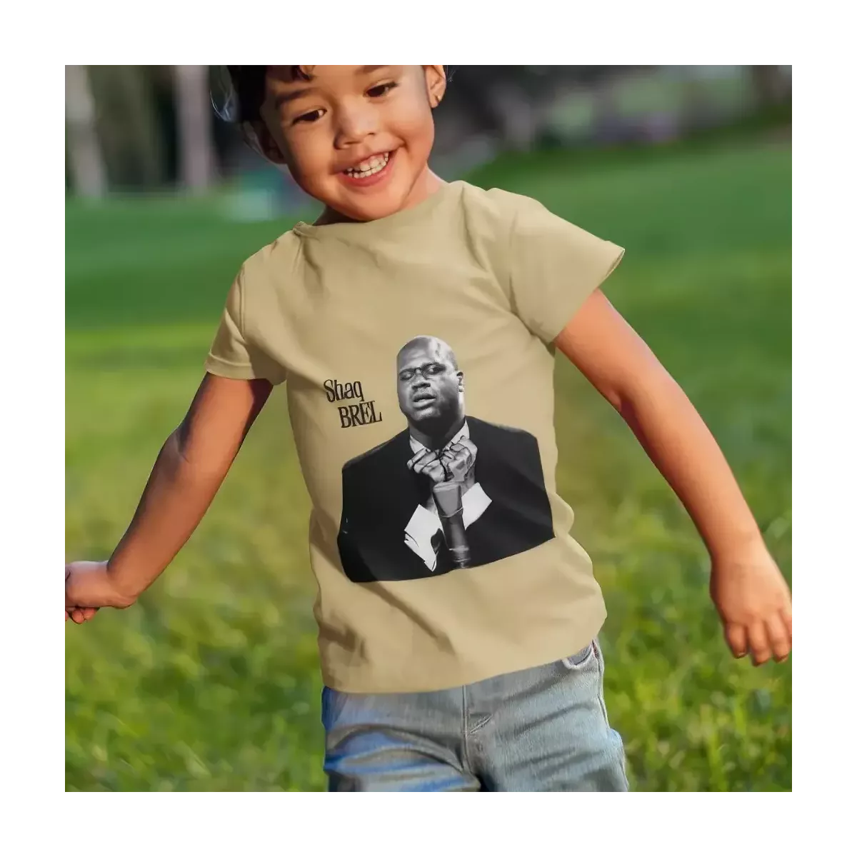 SHAQ BREL t-shirt enfant unisexe  100% coton