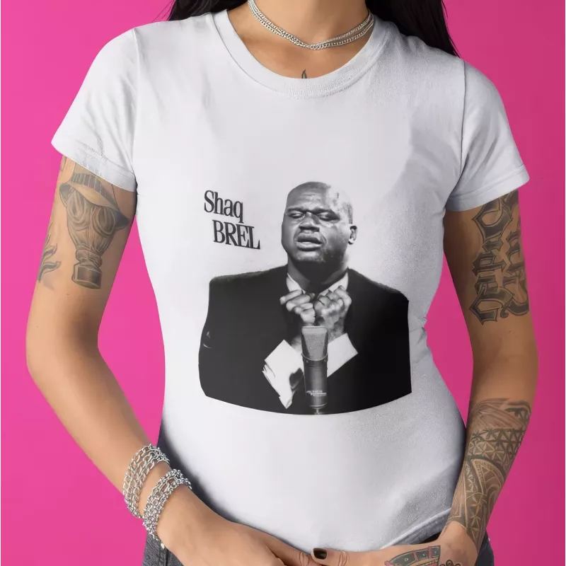 SHAQ BREL t-shirt femme col rond  190g/m²