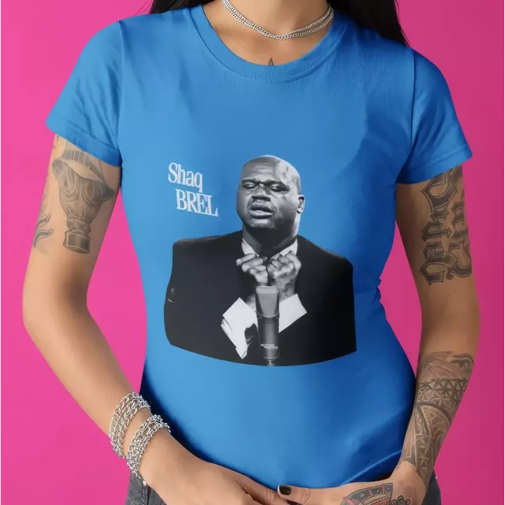 SHAQ BREL t-shirt femme col rond  190g/m²