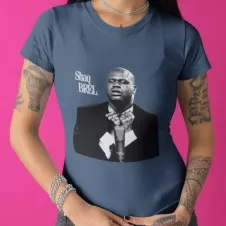 SHAQ BREL t-shirt femme col rond  190g/m²