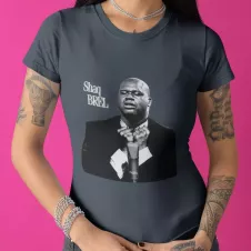 SHAQ BREL t-shirt femme col rond  190g/m²