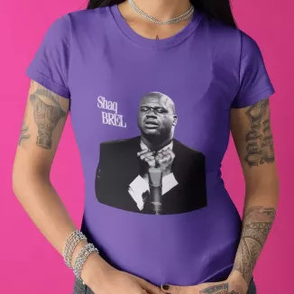 SHAQ BREL t-shirt femme col rond  190g/m²