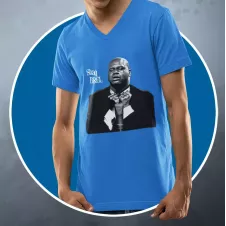 SHAQ BREL t-shirt homme col V  190g/m²