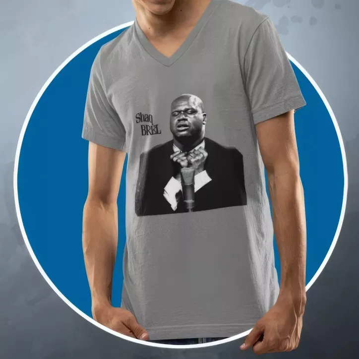 SHAQ BREL t-shirt homme col V  190g/m²