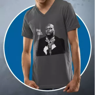 SHAQ BREL t-shirt homme col V  190g/m²