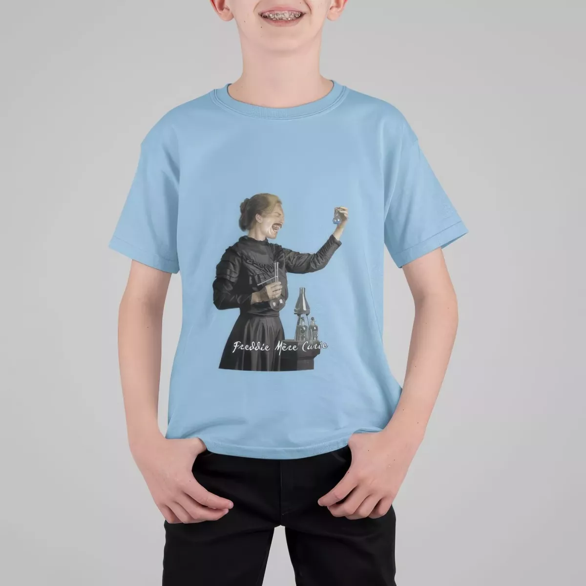 FREDDIE MERE CURIE t-shirt enfant unisexe 100% coton