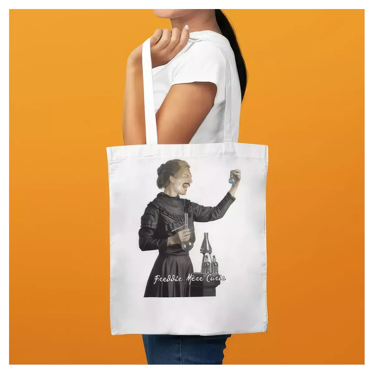 FREDDIE MERE CURIE tote bag 100% coton