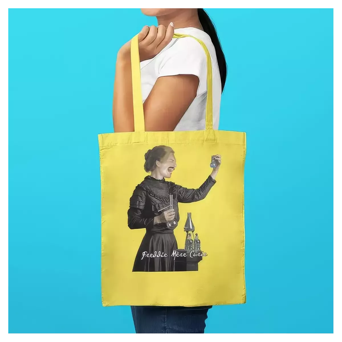 FREDDIE MERE CURIE tote bag 100% coton