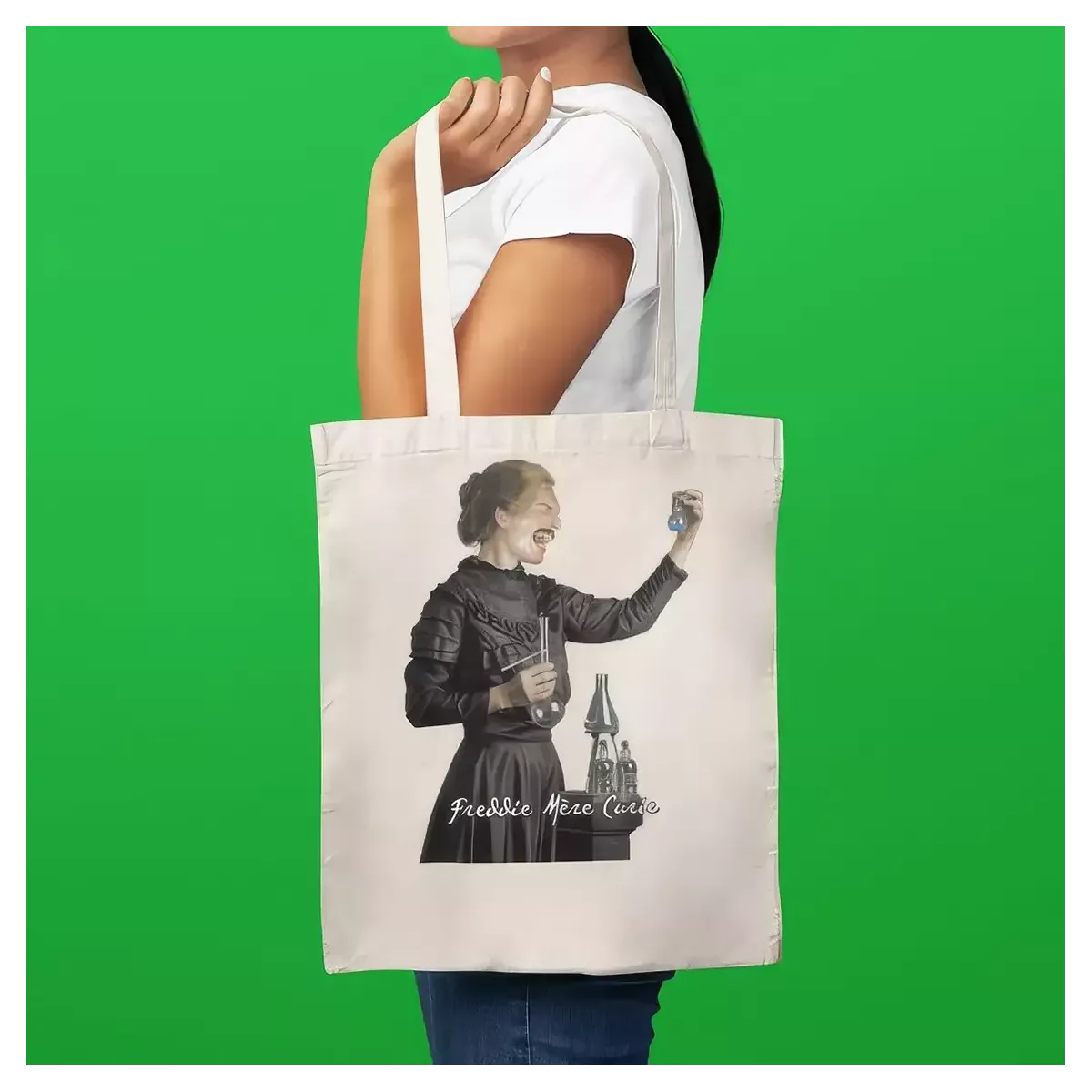 FREDDIE MERE CURIE tote bag 100% coton