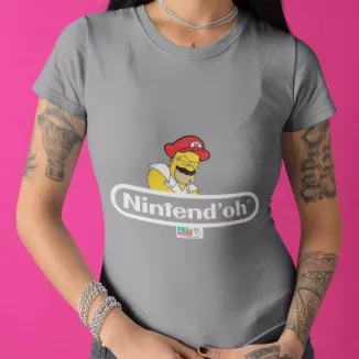 NINTEND'OH t-shirt col rond femme 100% coton