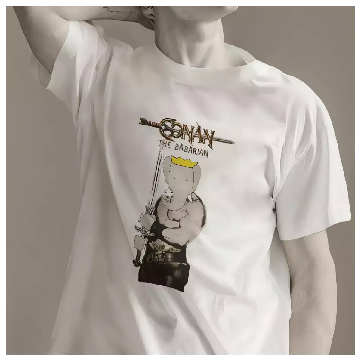 CONAN THE BABARIAN t-shirt homme col rond 100% coton