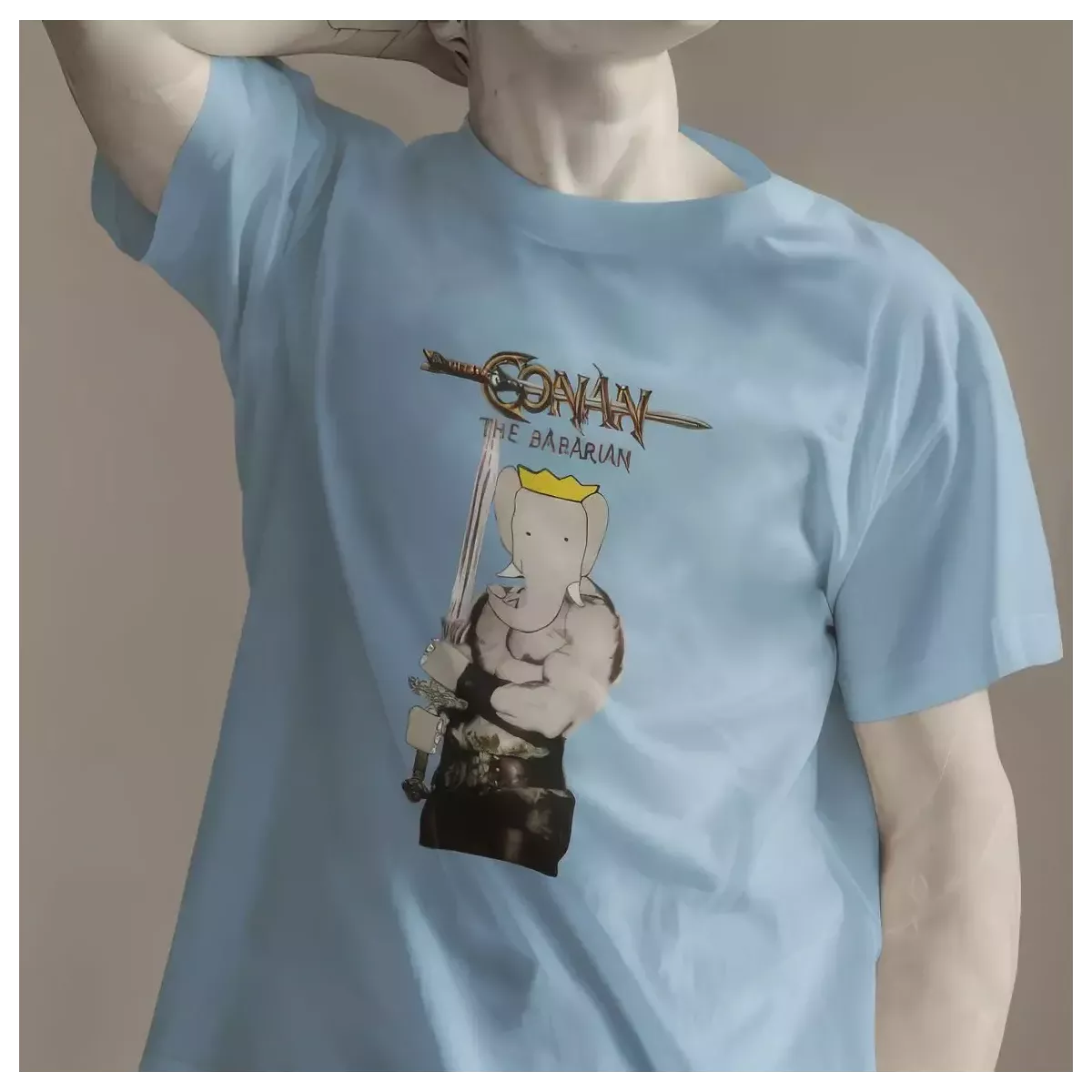 CONAN THE BABARIAN t-shirt homme col rond 100% coton