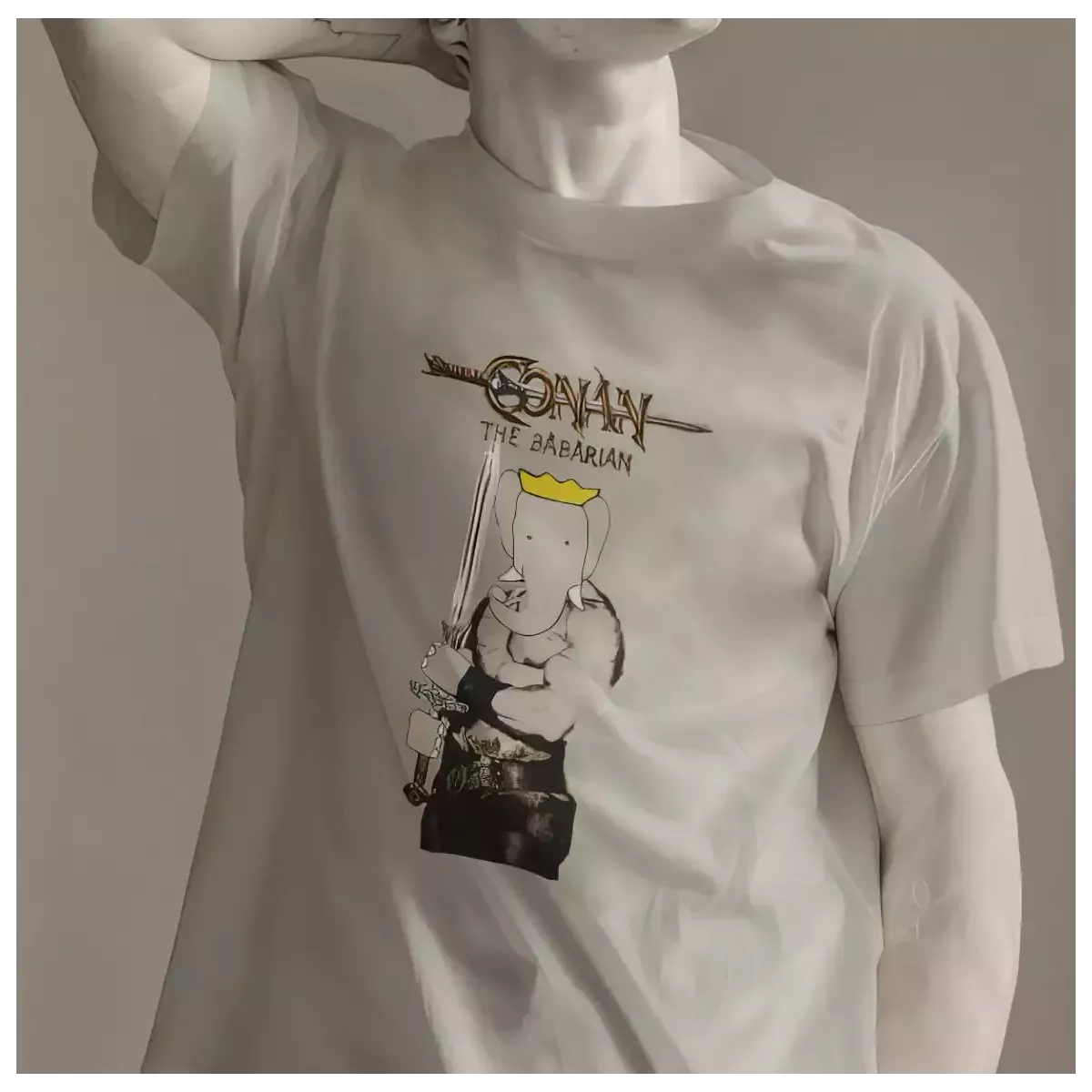 CONAN THE BABARIAN t-shirt homme col rond 100% coton