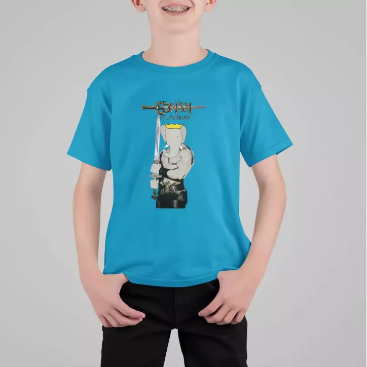 CONAN THE BABARIAN t-shirt enfant col rond 100% coton