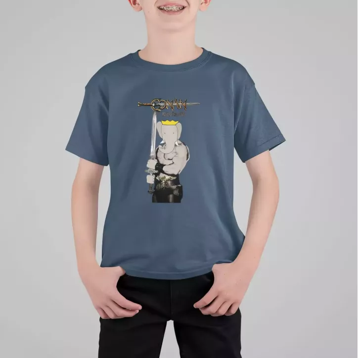 CONAN THE BABARIAN t-shirt enfant col rond 100% coton