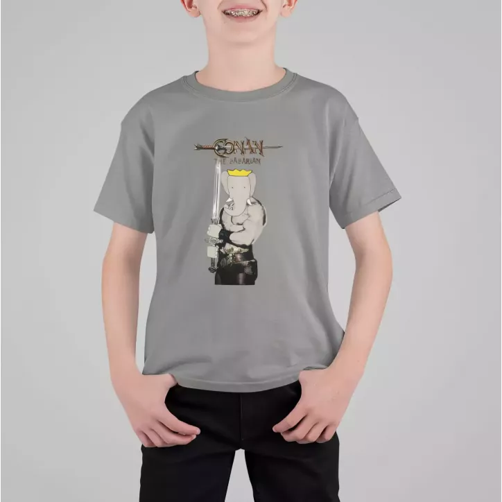 CONAN THE BABARIAN t-shirt enfant col rond 100% coton