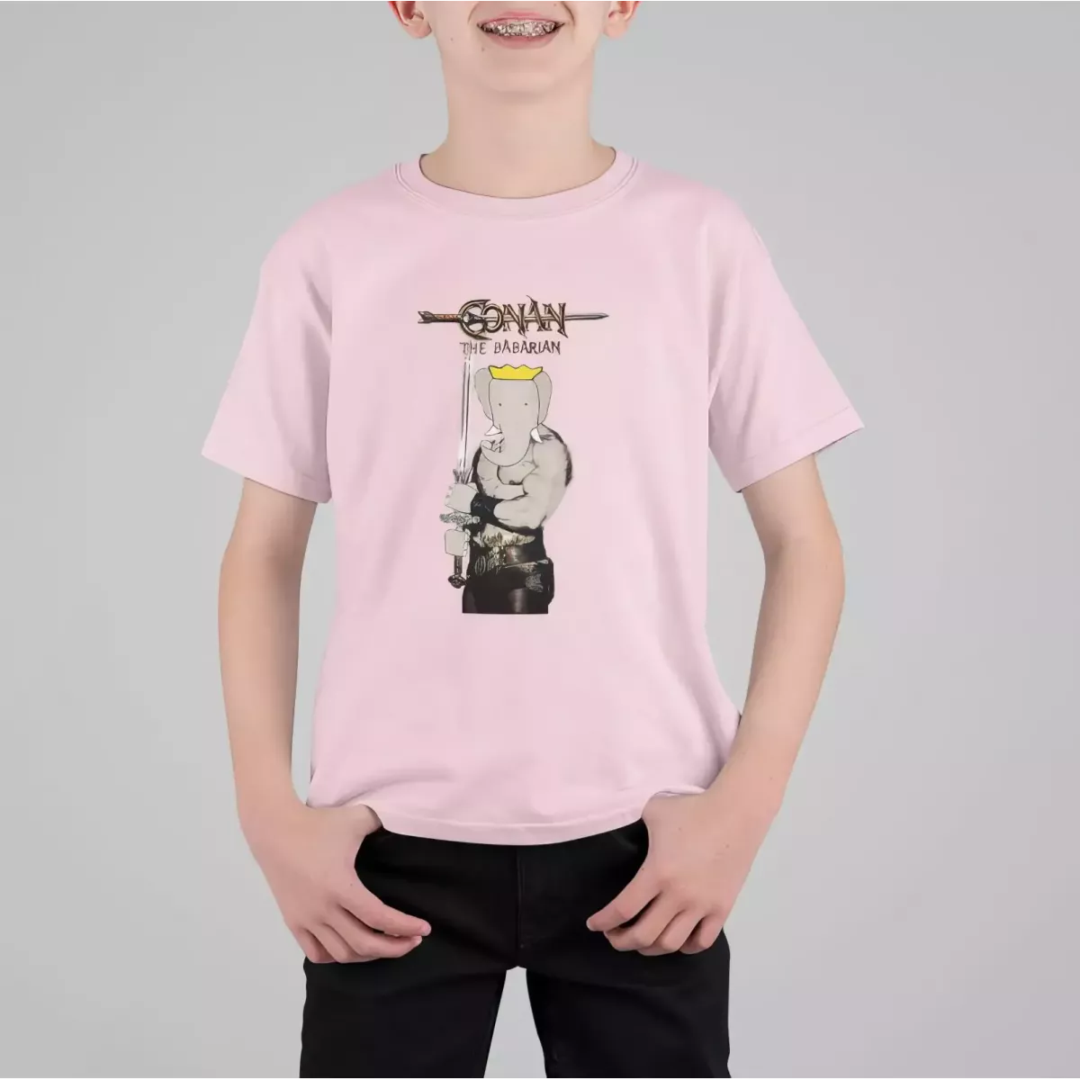 CONAN THE BABARIAN t-shirt enfant col rond 100% coton