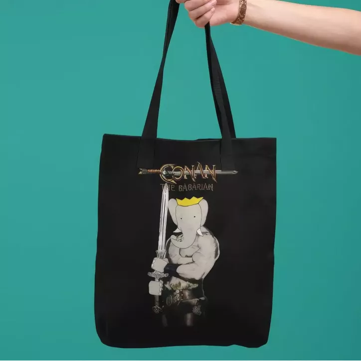 CONAN THE BABARIAN tote bag 100% coton