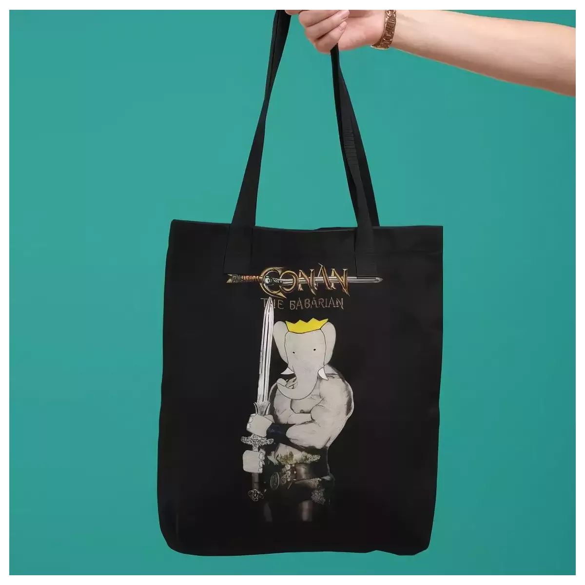 CONAN THE BABARIAN tote bag 100% coton