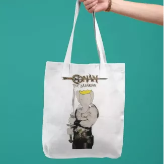 CONAN THE BABARIAN tote bag 100% coton