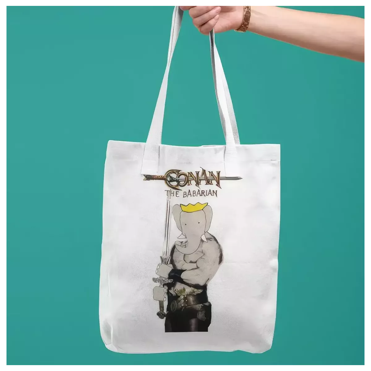 CONAN THE BABARIAN tote bag 100% coton