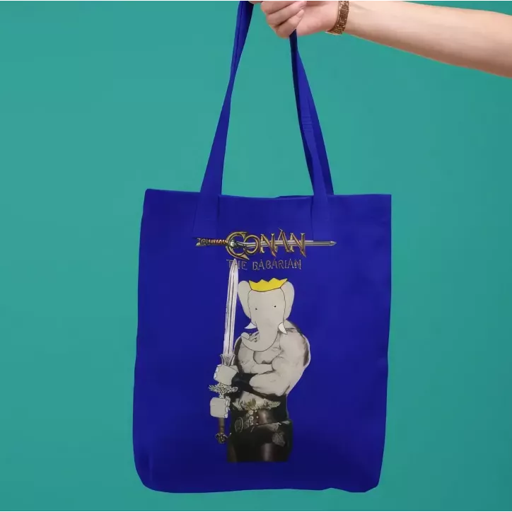 CONAN THE BABARIAN tote bag 100% coton