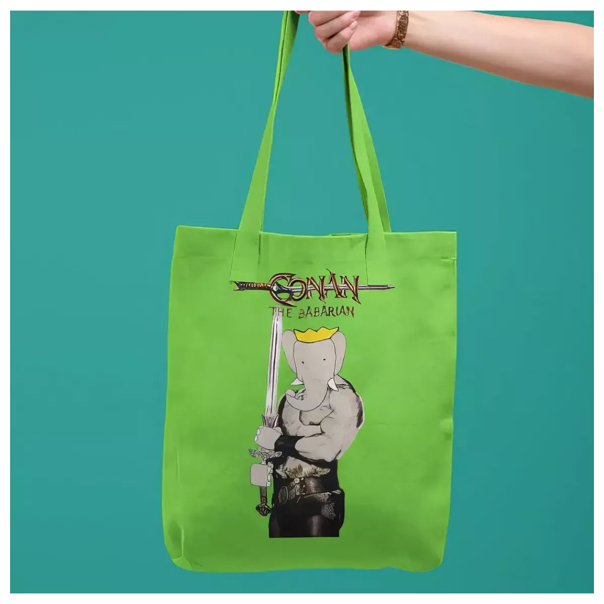 CONAN THE BABARIAN tote bag 100% coton