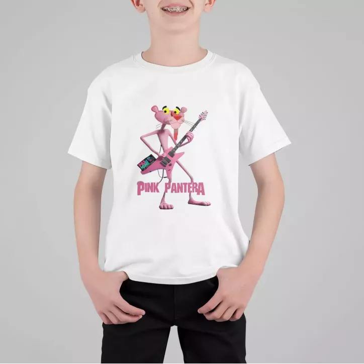 PINK PANTERA t-shirt enfant unisexe 100% coton