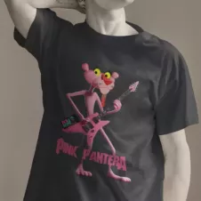 PINK PANTERA t-shirt homme col rond 100% coton