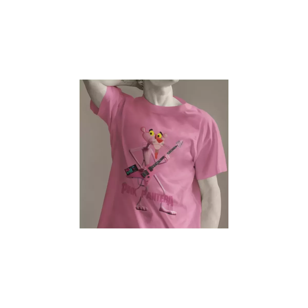 PINK PANTERA t-shirt homme col rond 100% coton