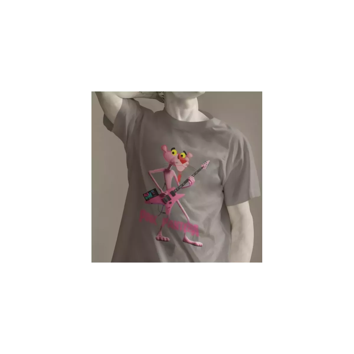 PINK PANTERA t-shirt homme col rond 100% coton