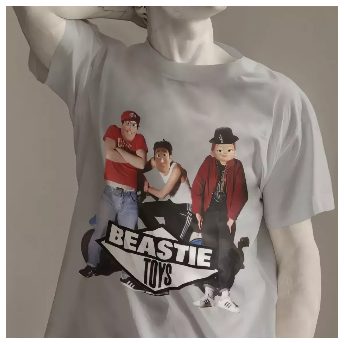 BEASTIE TOYS t-shirt homme col rond 100% coton