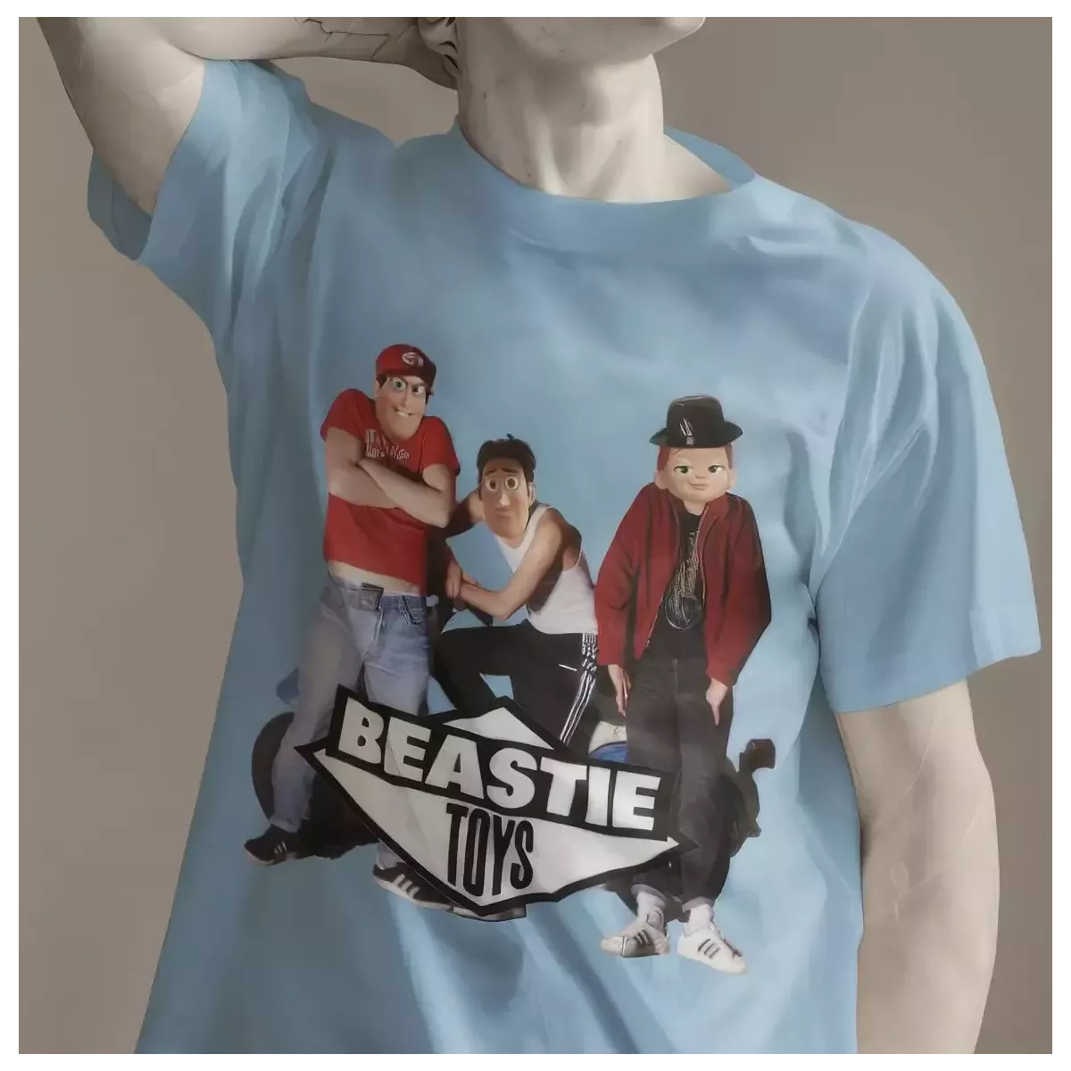 BEASTIE TOYS t-shirt homme col rond 100% coton