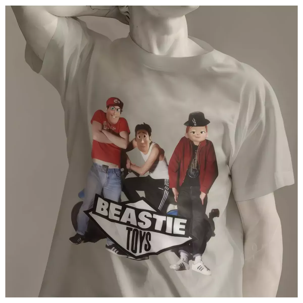 BEASTIE TOYS t-shirt homme col rond 100% coton