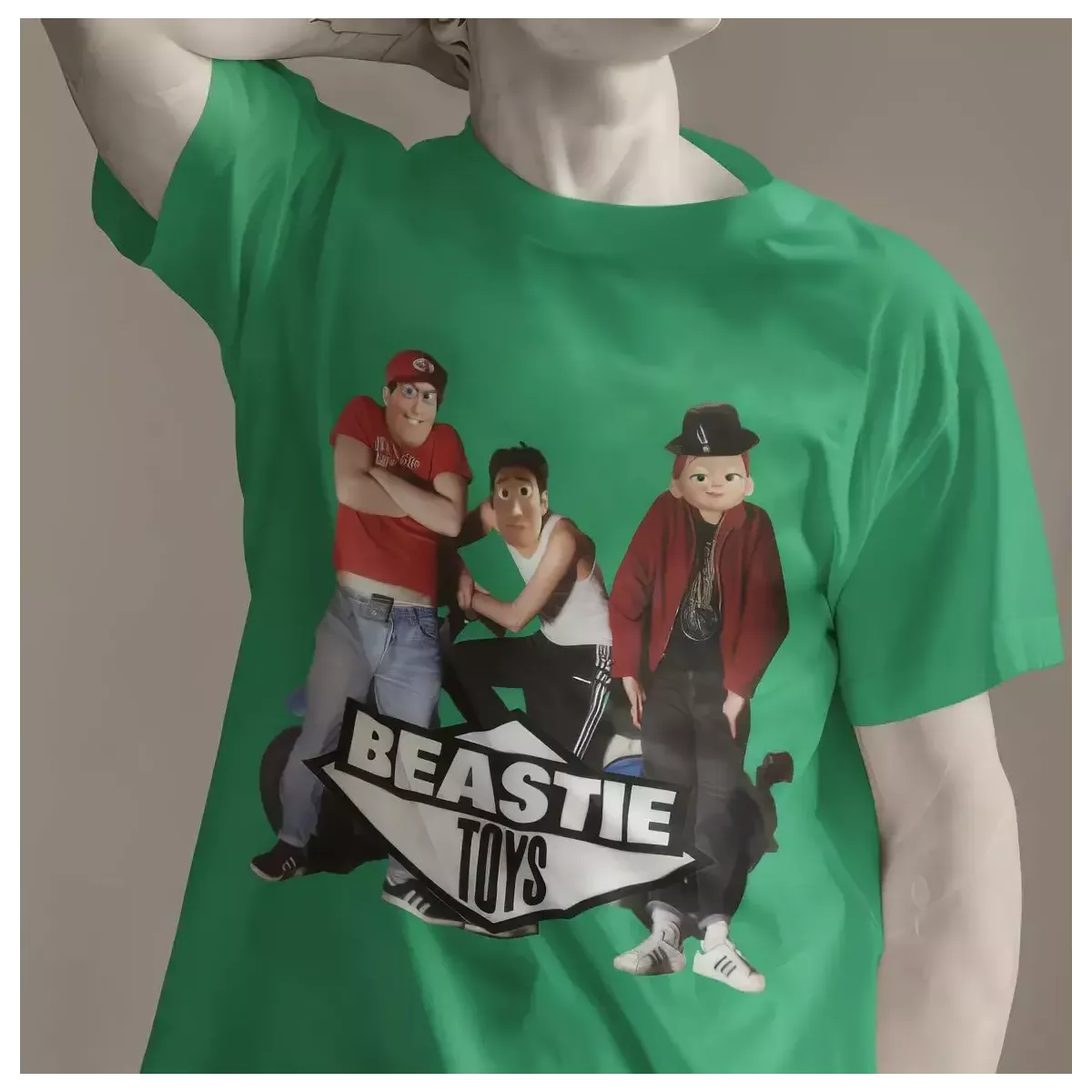 BEASTIE TOYS t-shirt homme col rond 100% coton